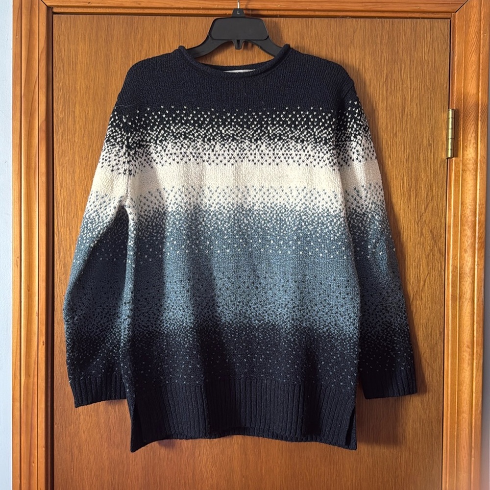 Blue and White Sweater S